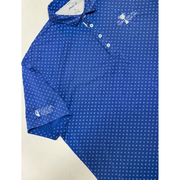 Johnnie-O Golf Polo‎ Shirt Men's XL Blue Copa Cup 2020 Pebble Beach Performance - Picture 3 of 3